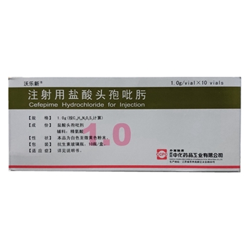 注射用盐酸头孢吡肟1g*10支/盒